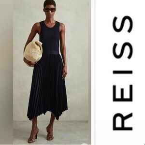 REISS MARNIE KNIT HYBRID MIDI
DRESS SIZE S Small new with tags $385